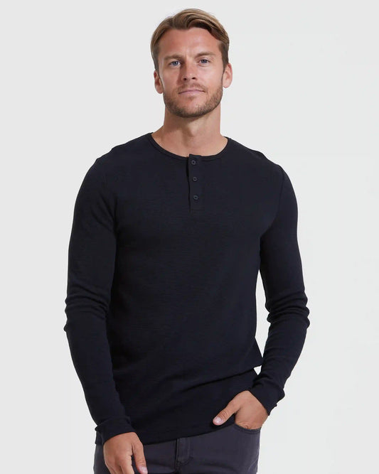 The Standard Waffle Long Sleeve Henley 3-Pack