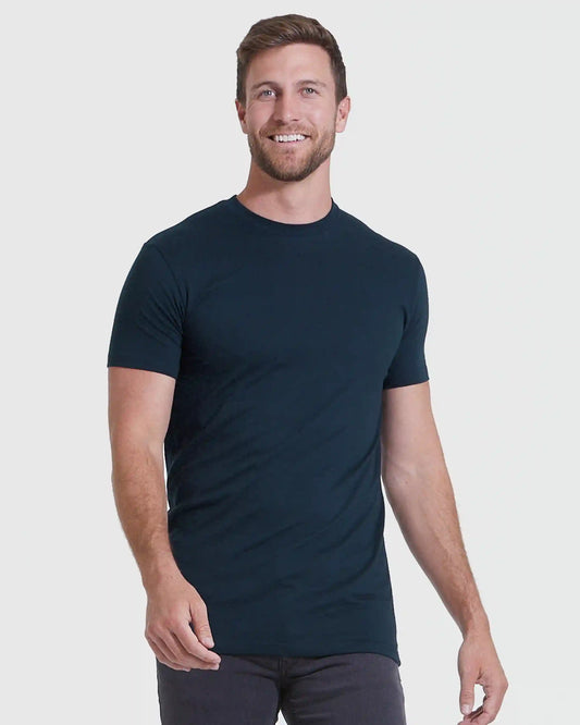 Straight Hem Crew Neck T-Shirt 10-Pack