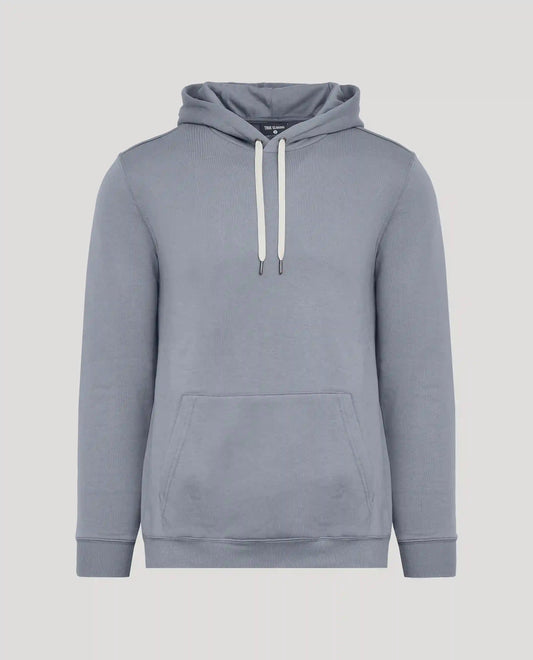 Dusty Blue Fleece French Terry Pullover Hoodie