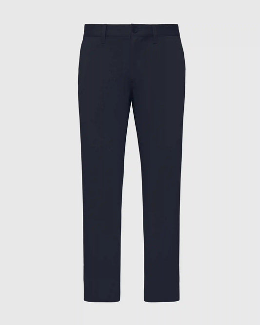 Navy Straight Twill Chino Pant