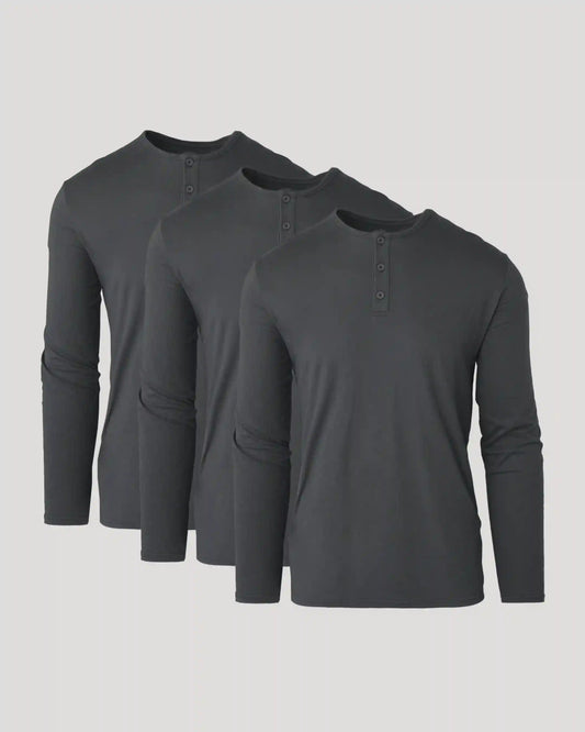 All Carbon Classic Henley 3-Pack