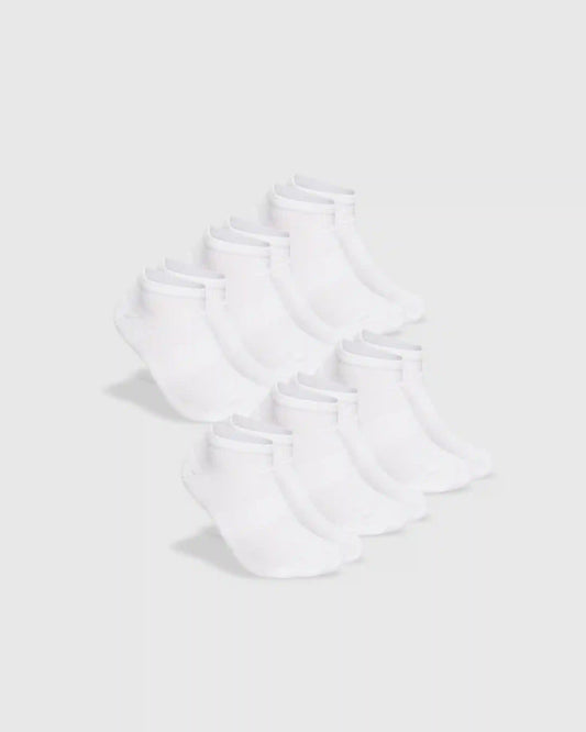 White Ankle Socks 6-Pack