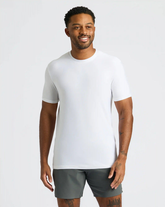 All White Active Crew Neck 6-Pack